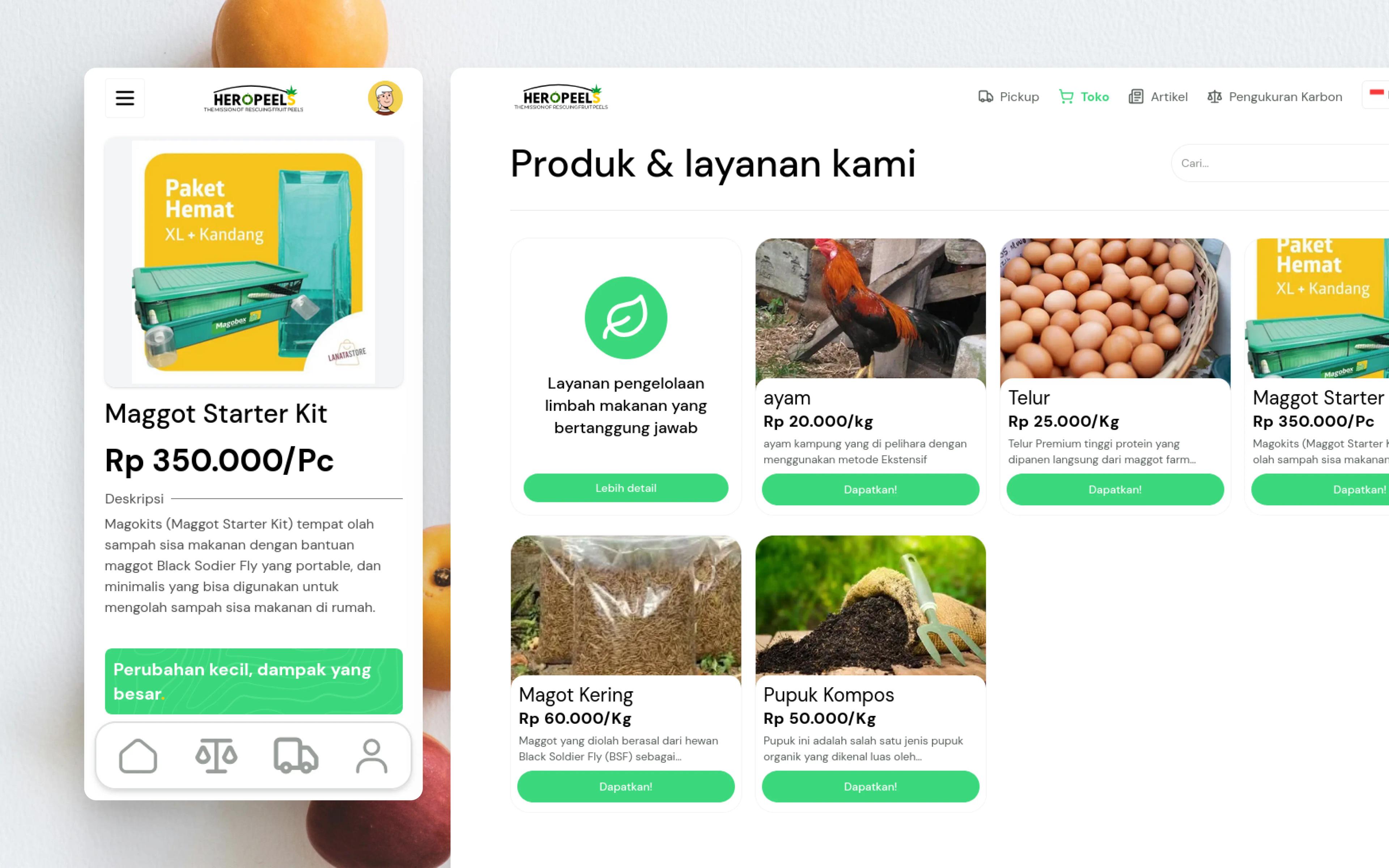 Heropeels Produk dan Layanan